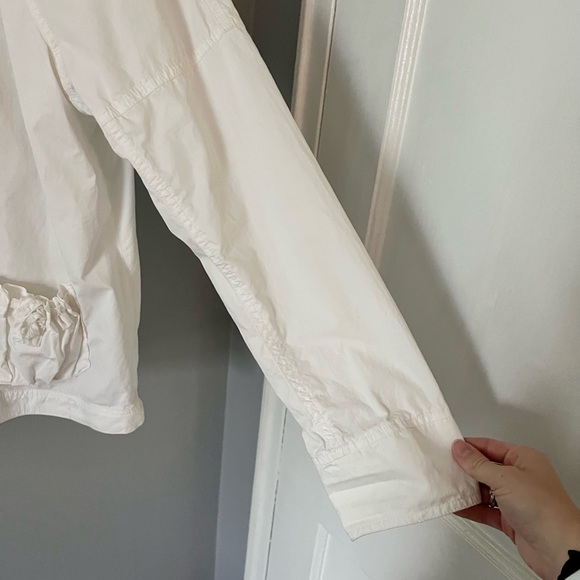 Old Navy 100% Cotton White Jacket Large - Picture 3 of 11